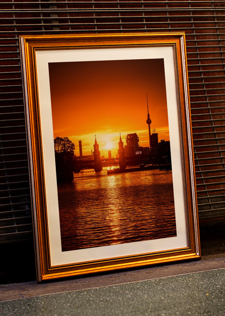 Oberbaumbrücke Sonnenuntergang