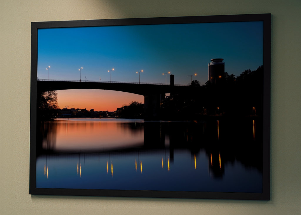 Die Brücke bei Sonnenuntergang