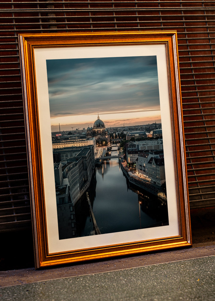 Berliner Dom Sonnenuntergang