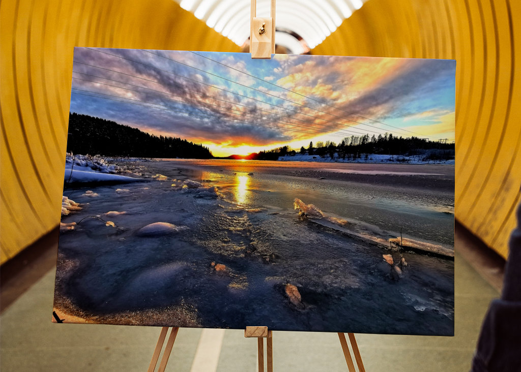 Sunrise during winter