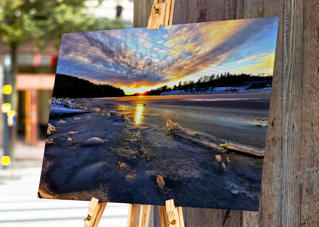 Sunrise during winter