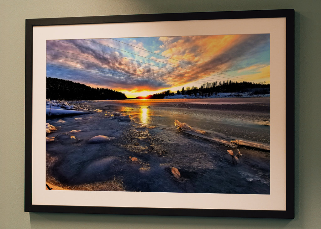 Sunrise during winter