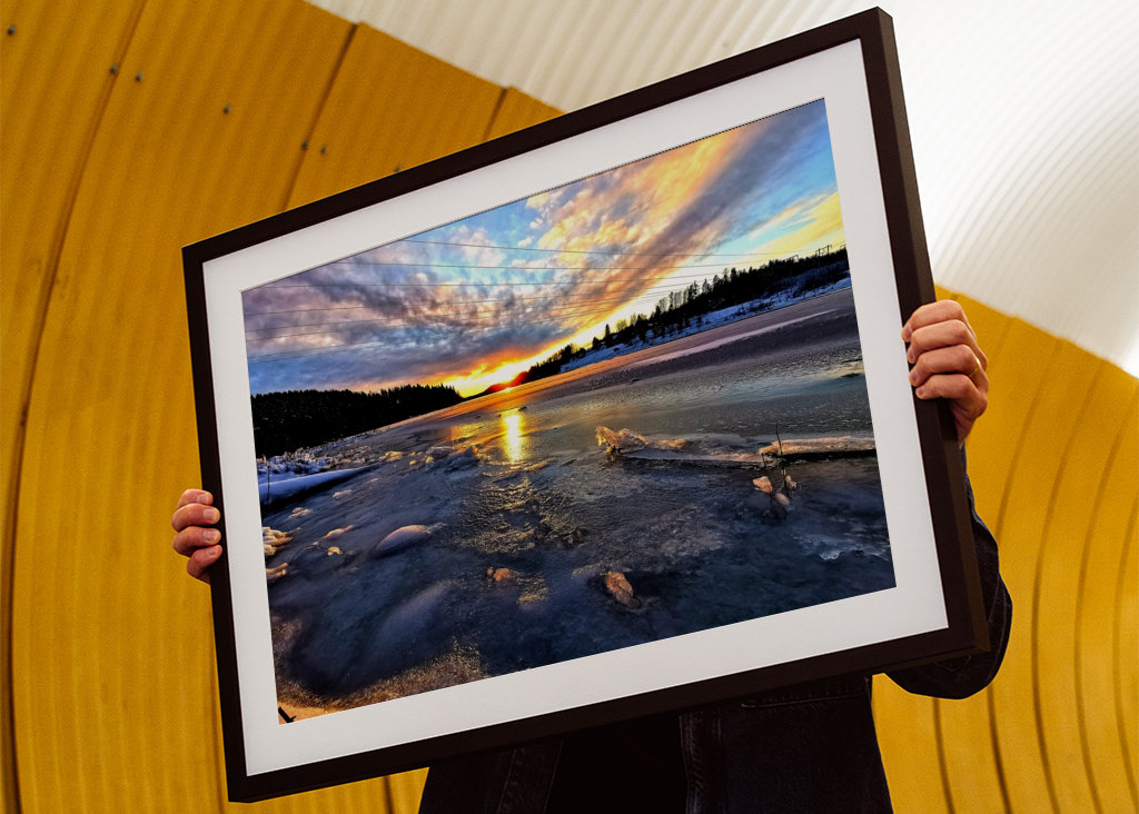 Sunrise during winter