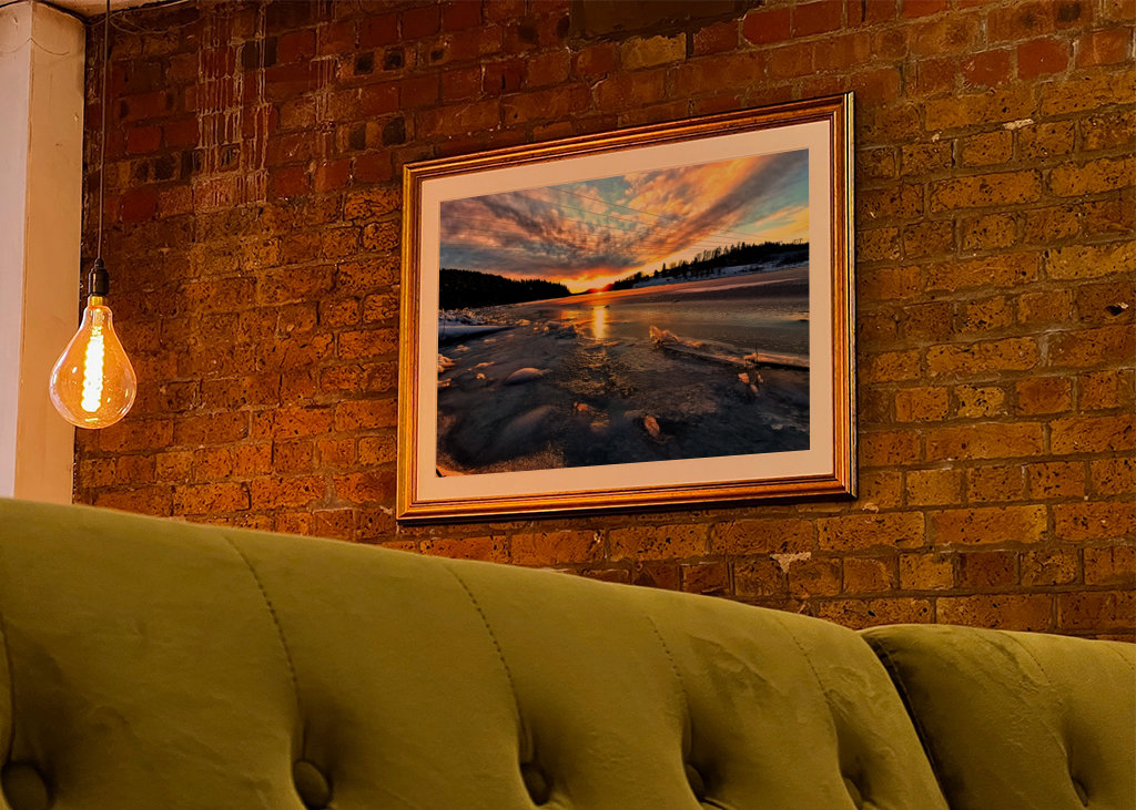 Sunrise during winter