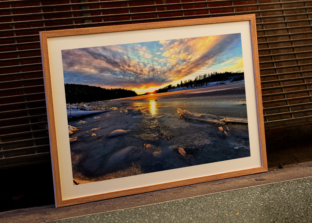 Sunrise during winter