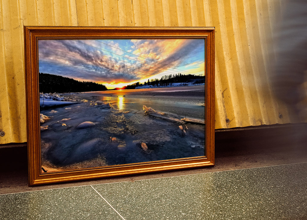 Sunrise during winter