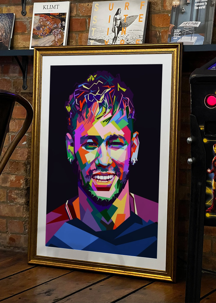 Neymar style pop art