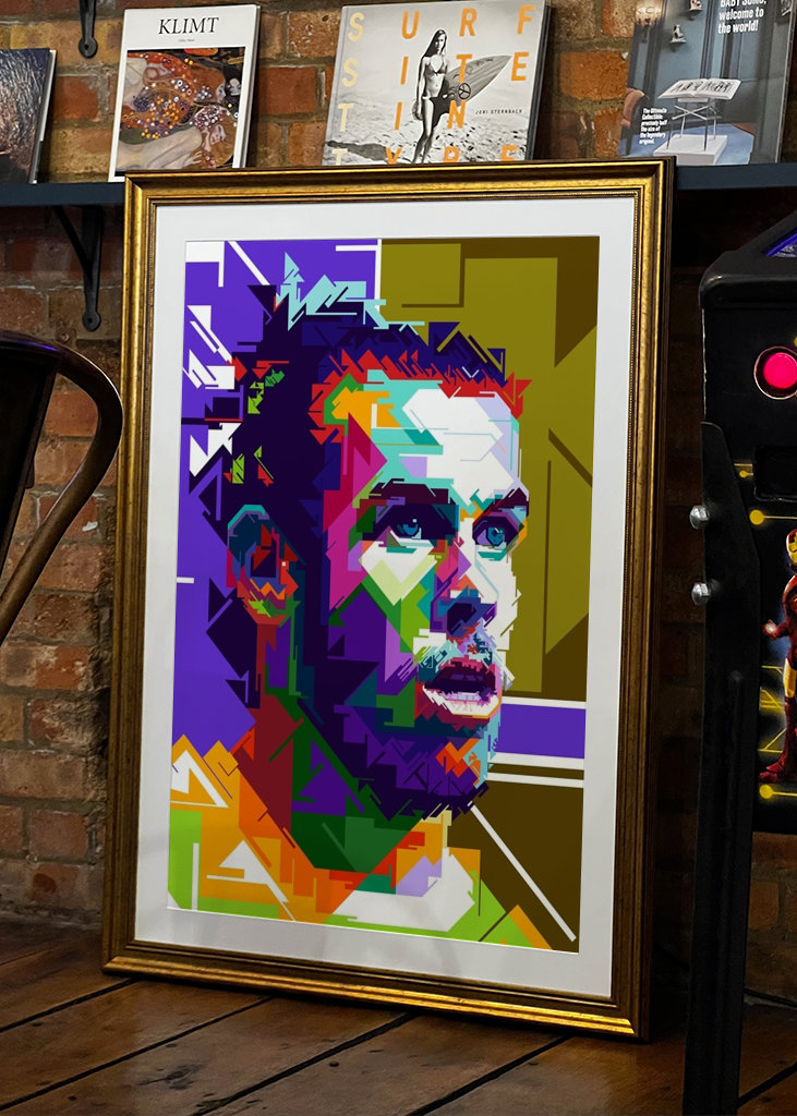 Arte pop wpap estilo Gareth Bale