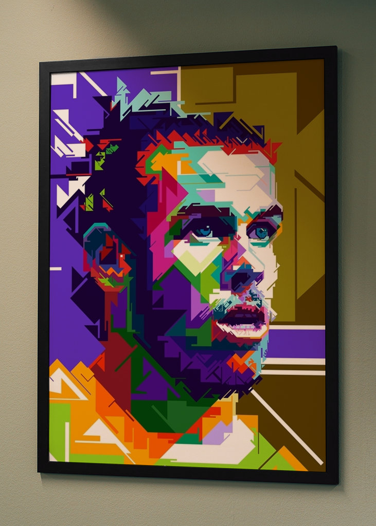 Arte pop wpap estilo Gareth Bale