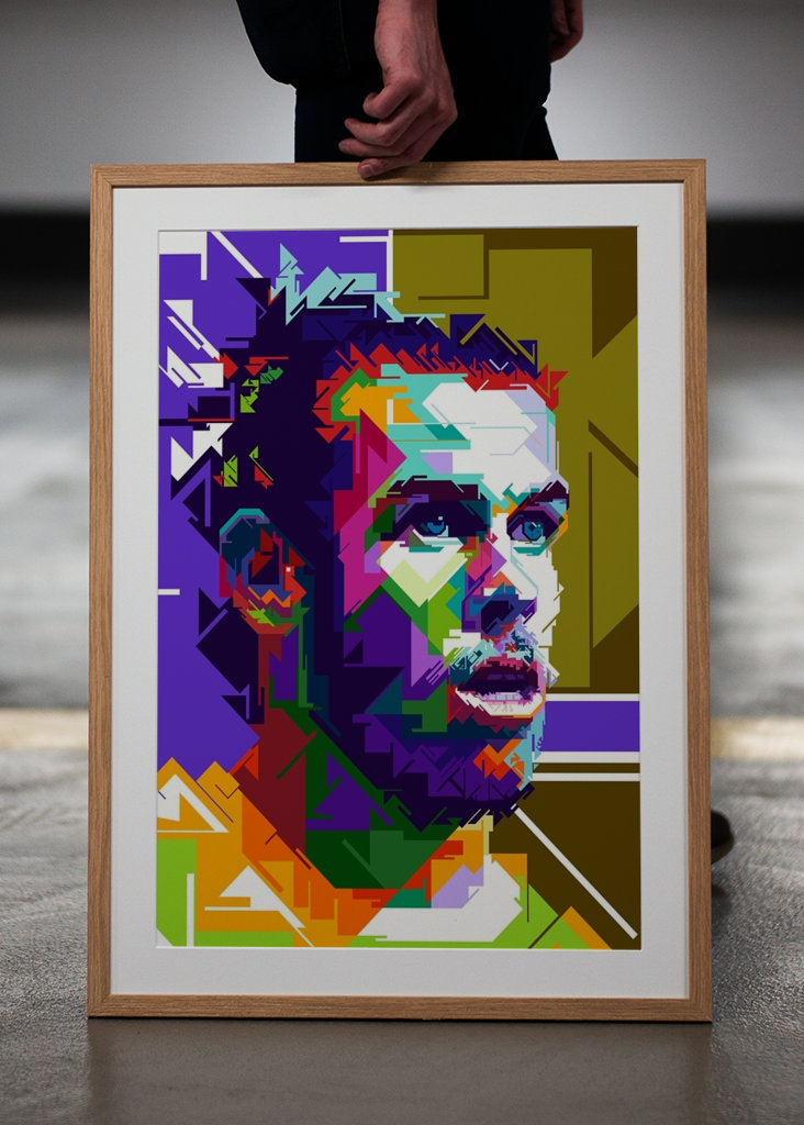 Arte pop wpap estilo Gareth Bale