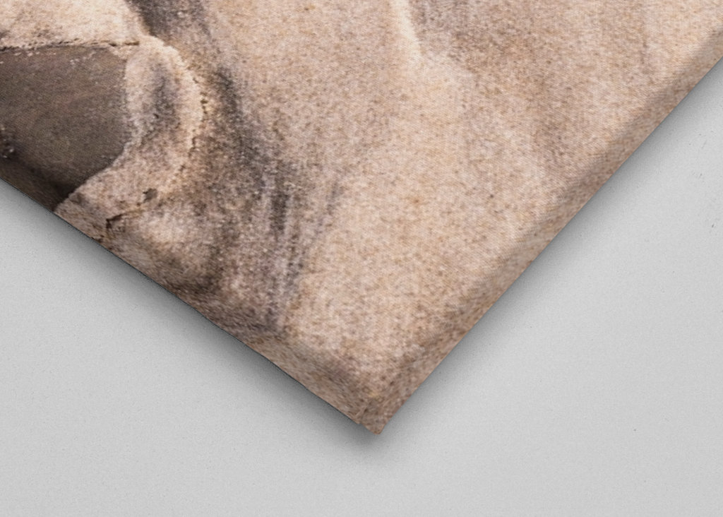 Stones on the sandy beach