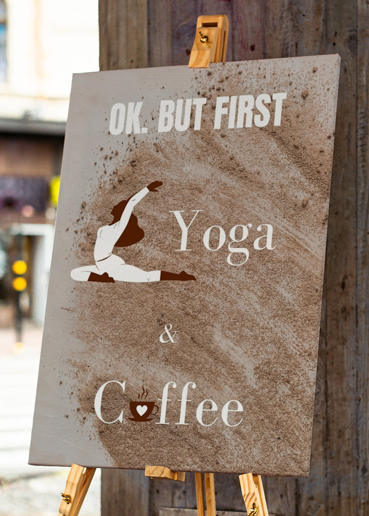 OKÉ, DE ELŐSZÖR JÓGA ÉS KÁVÉ