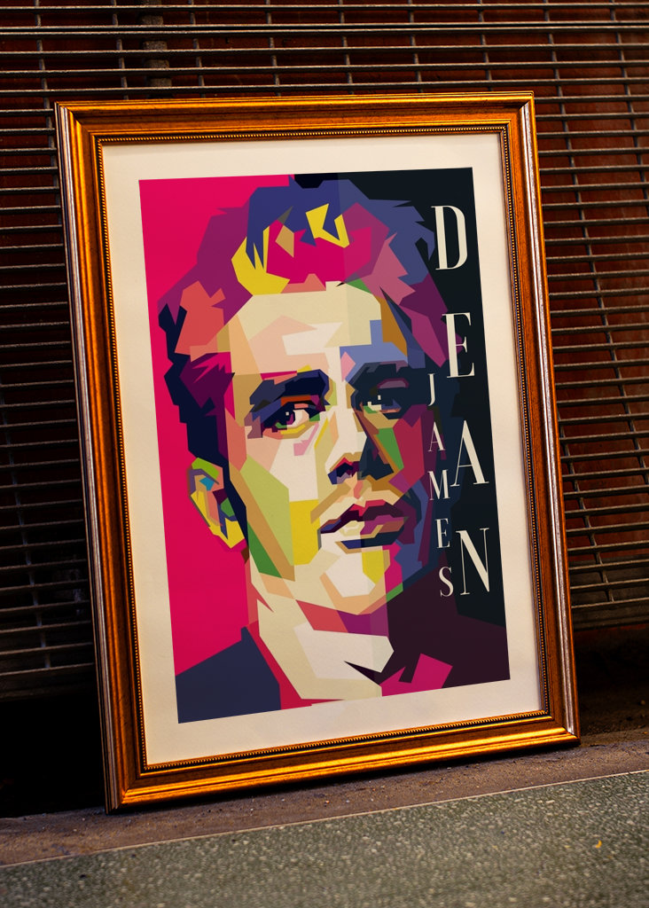 James Dean Pop Art WPAP