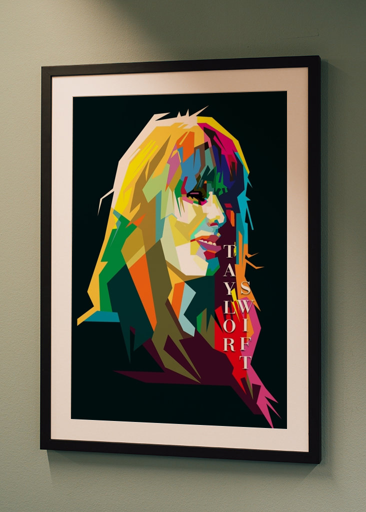 Taylor Swift Pop Art WPAP