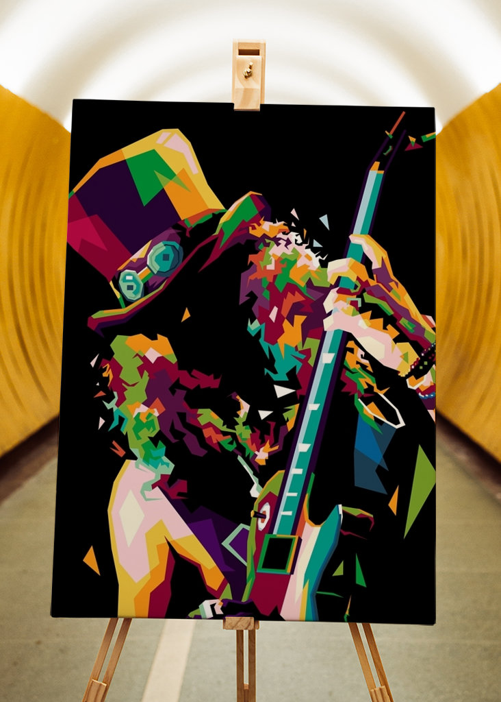 SKRÅSTREG I WPAP-KUNST