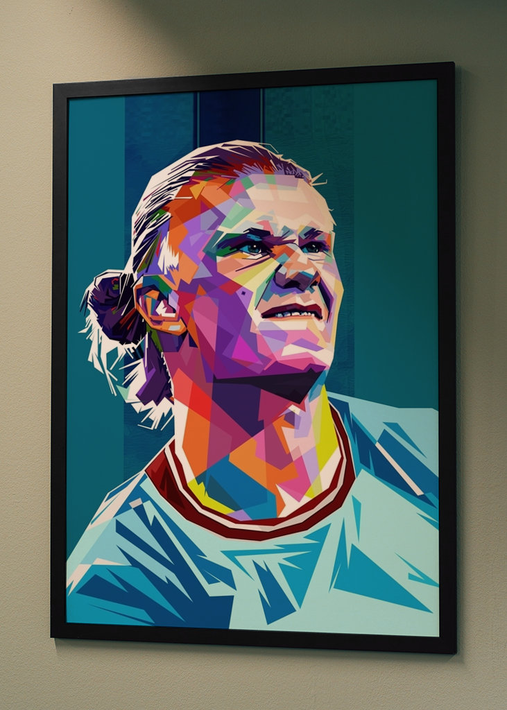 Erling Haaland pop art