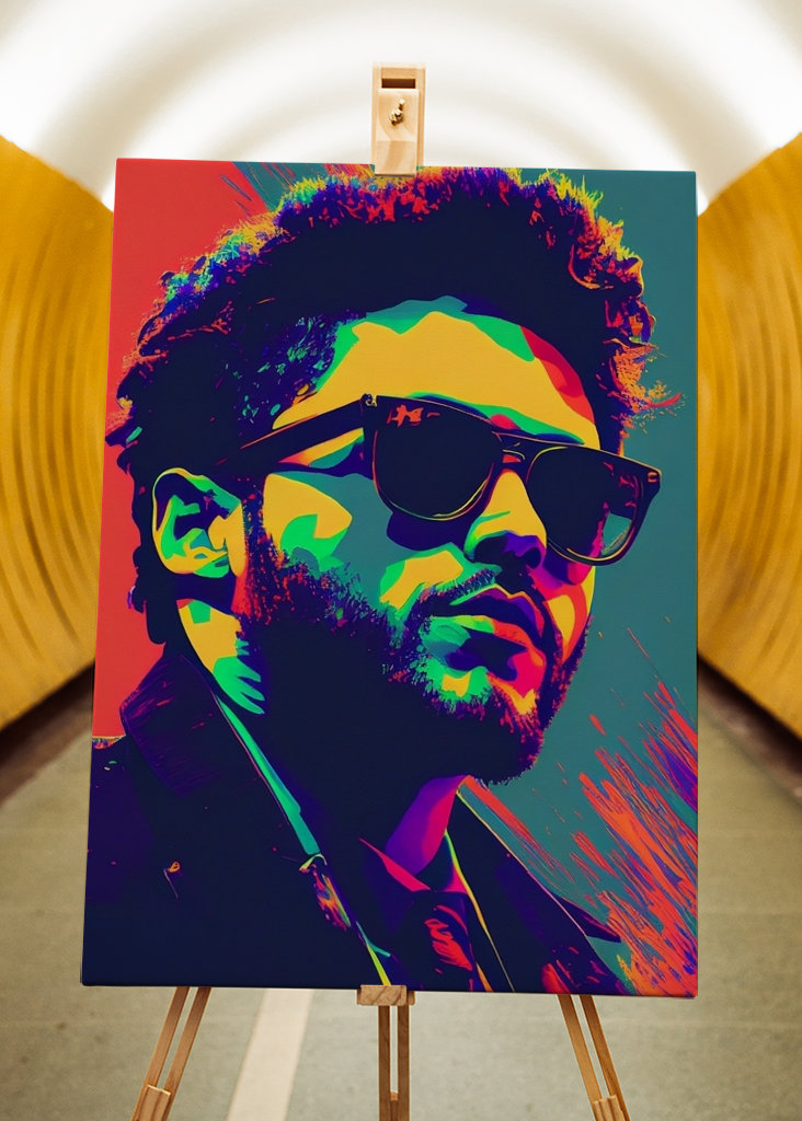 The Weeknd en estilo Pop Art