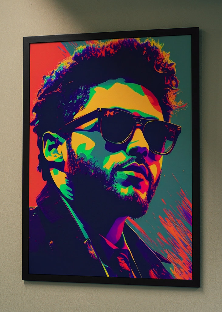 The Weeknd en estilo Pop Art