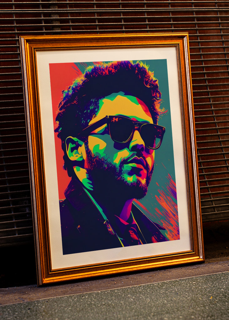 The Weeknd en estilo Pop Art