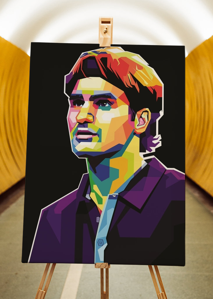 Roger Federer Pop Art