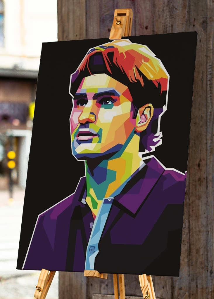Roger Federer Pop Art