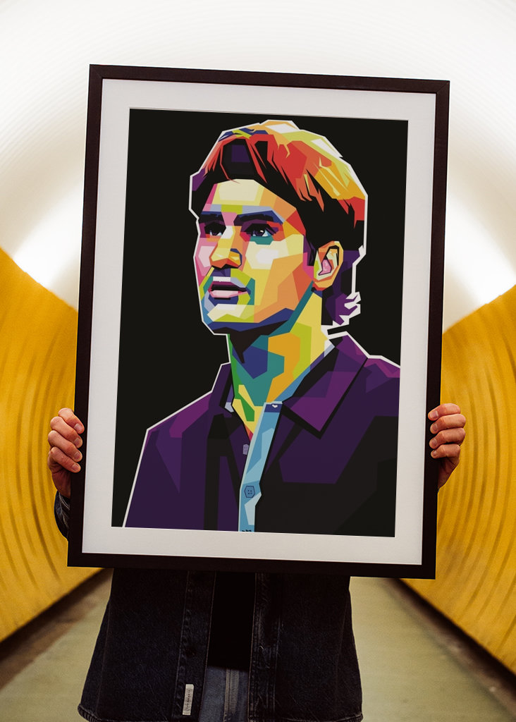 Roger Federer Pop Art