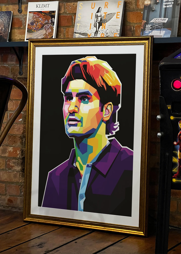 Roger Federer Pop Art