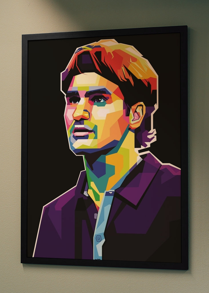 Roger Federer Pop Art