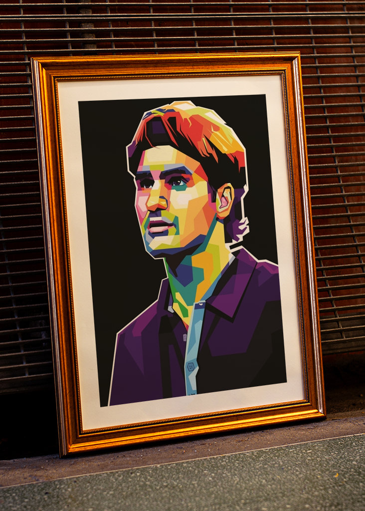 Roger Federer Pop Art
