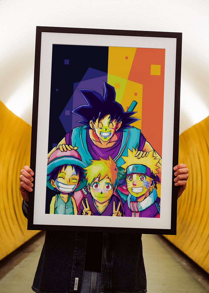 anime legendák pop art