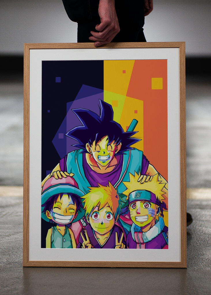 anime legendák pop art