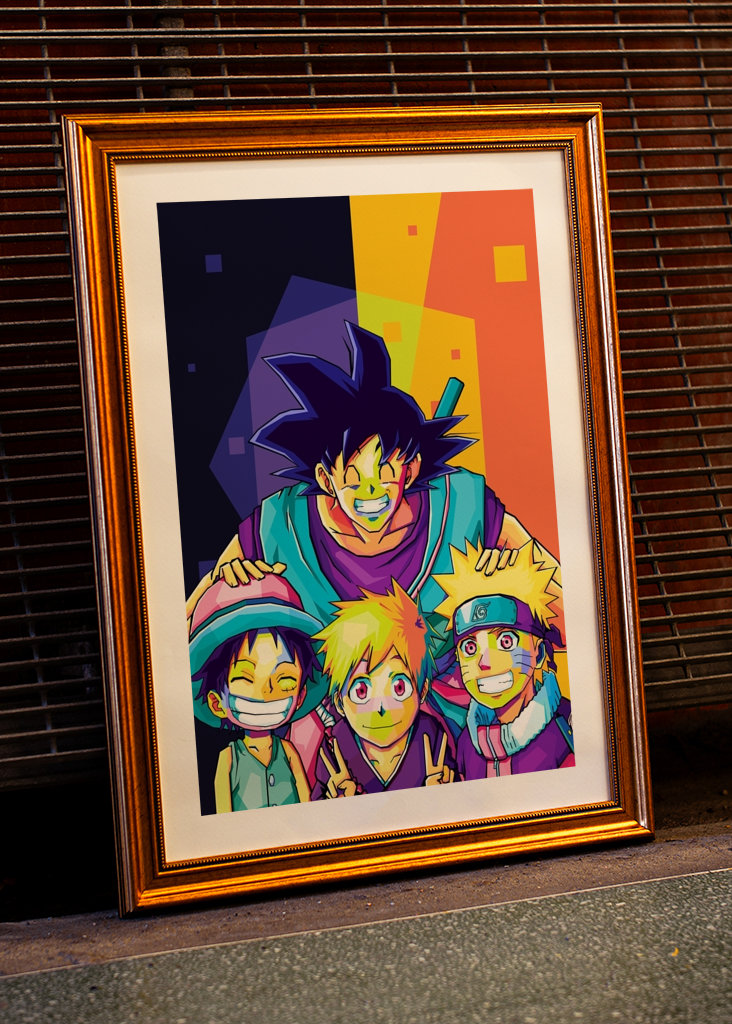 anime legendák pop art