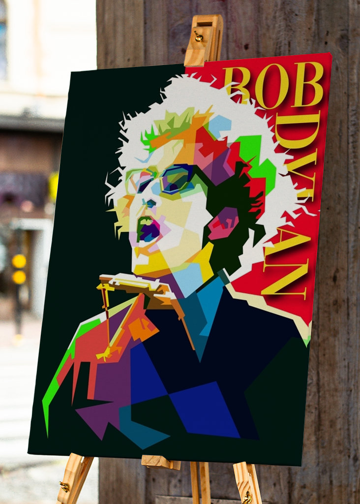 Bob Dylan Pop Art WPAP
