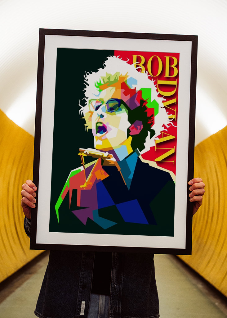 Bob Dylan Pop Art WPAP