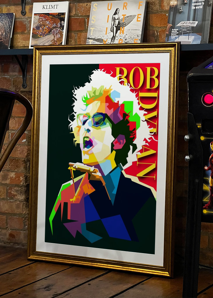 Bob Dylan Pop Art WPAP
