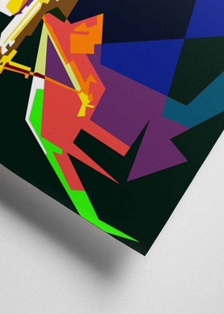 Bob Dylan Pop Art WPAP