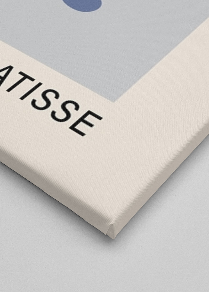 Matisse inspireret udskæring blå