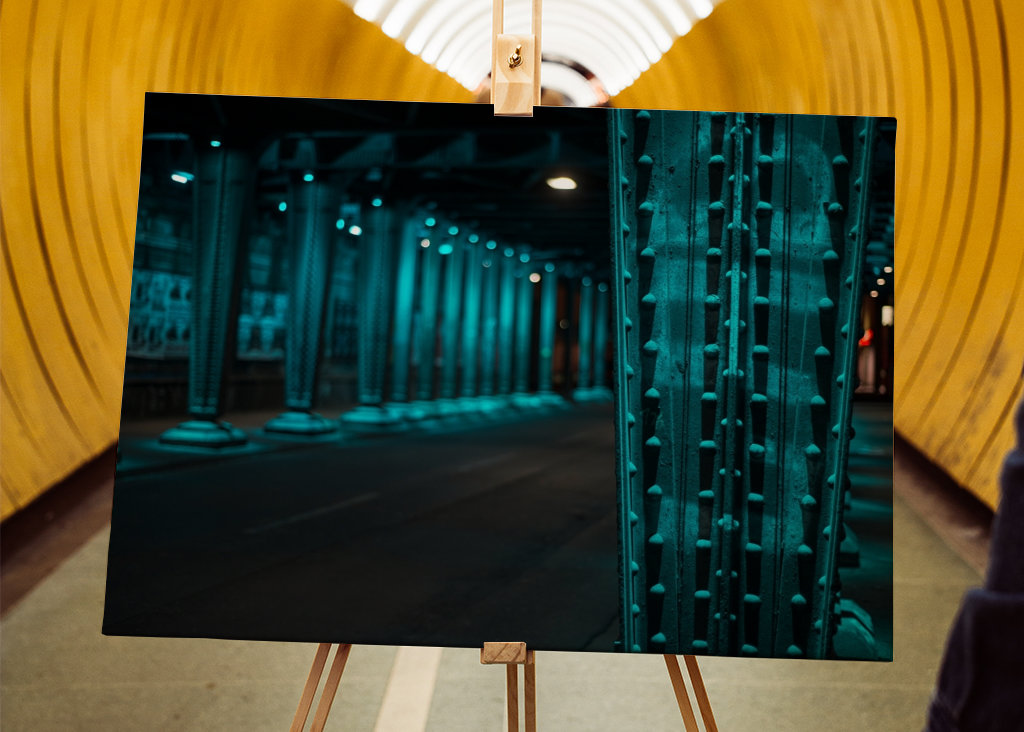 Alte Eisenbahnbrücke in Köln