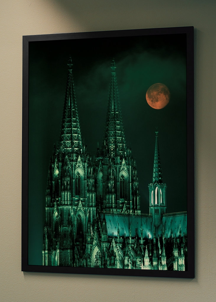 Katedra w Kolonii nocą 