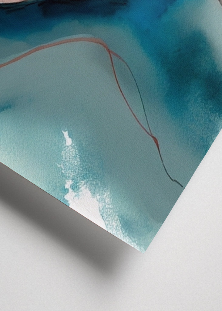 Woman in red and blue 