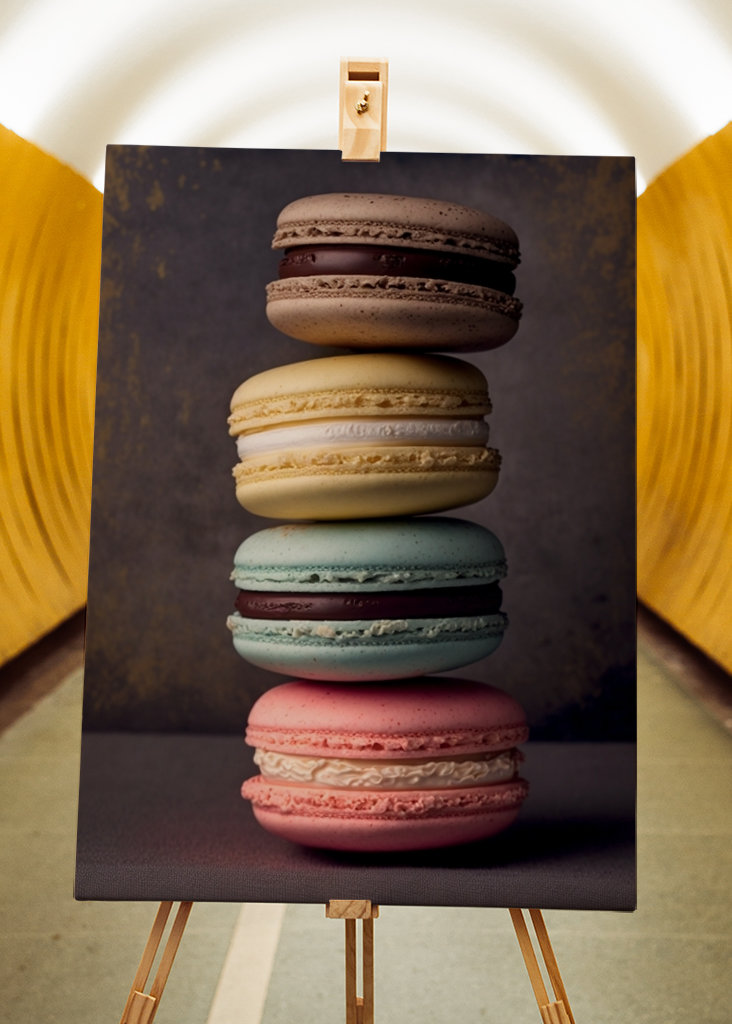 Colorful delicious macarons