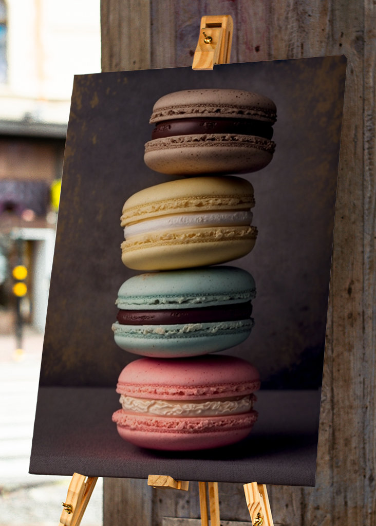 Colorful delicious macarons