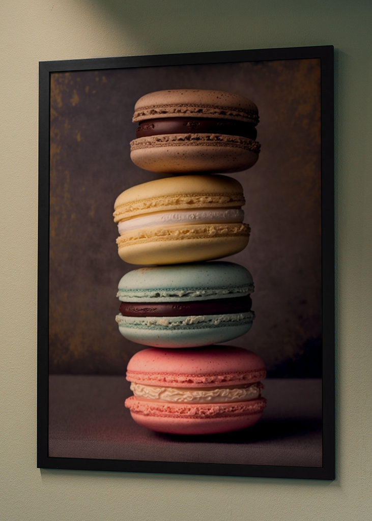 Colorful delicious macarons