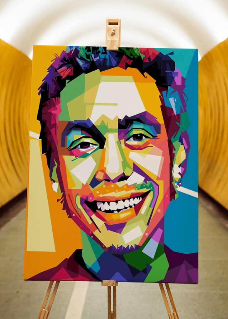 Valentino Rossi pop art style 