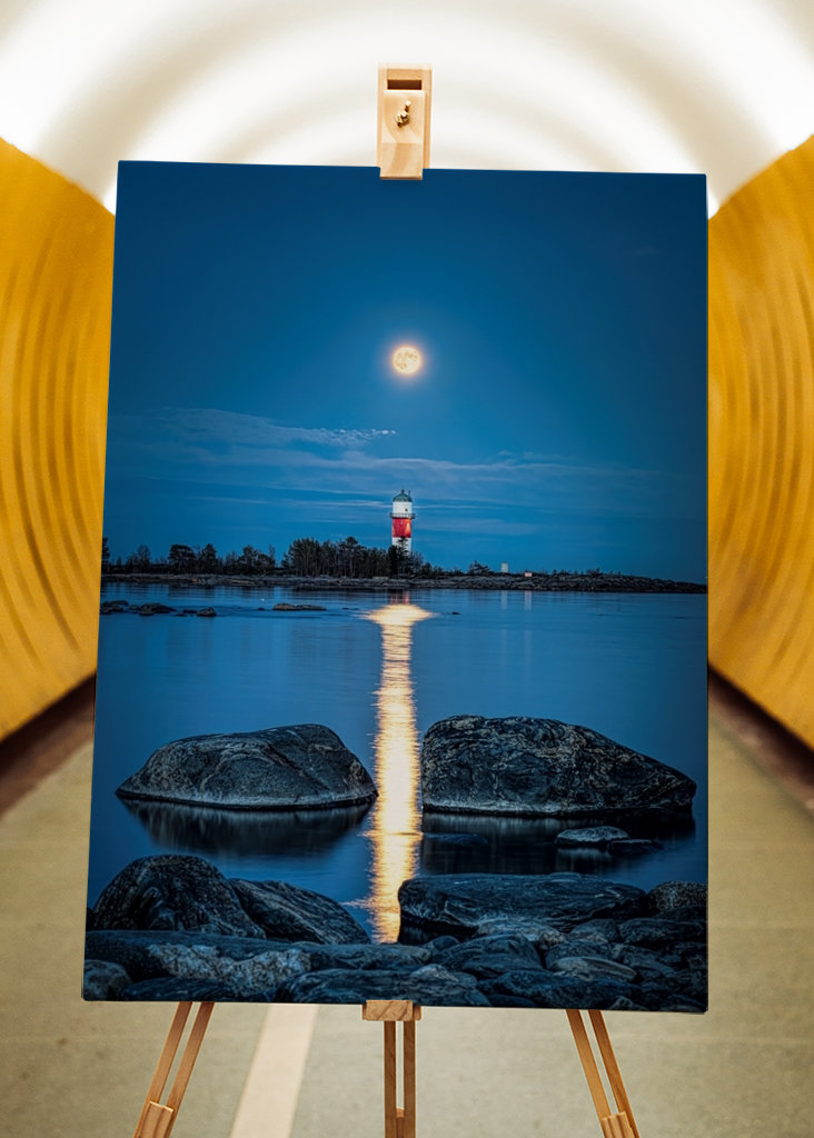 Maanlicht boven Fjärdgrund