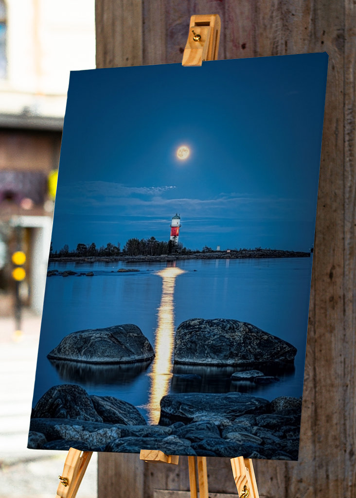 Maanlicht boven Fjärdgrund