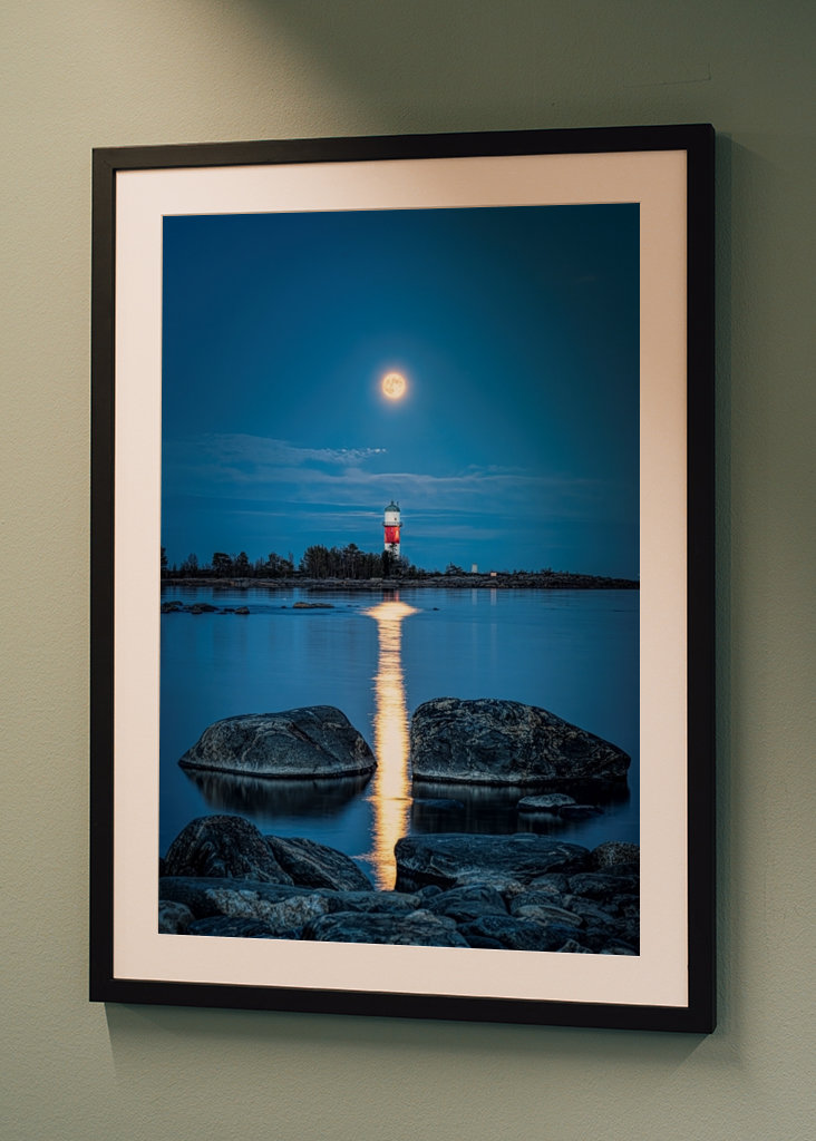 Maanlicht boven Fjärdgrund