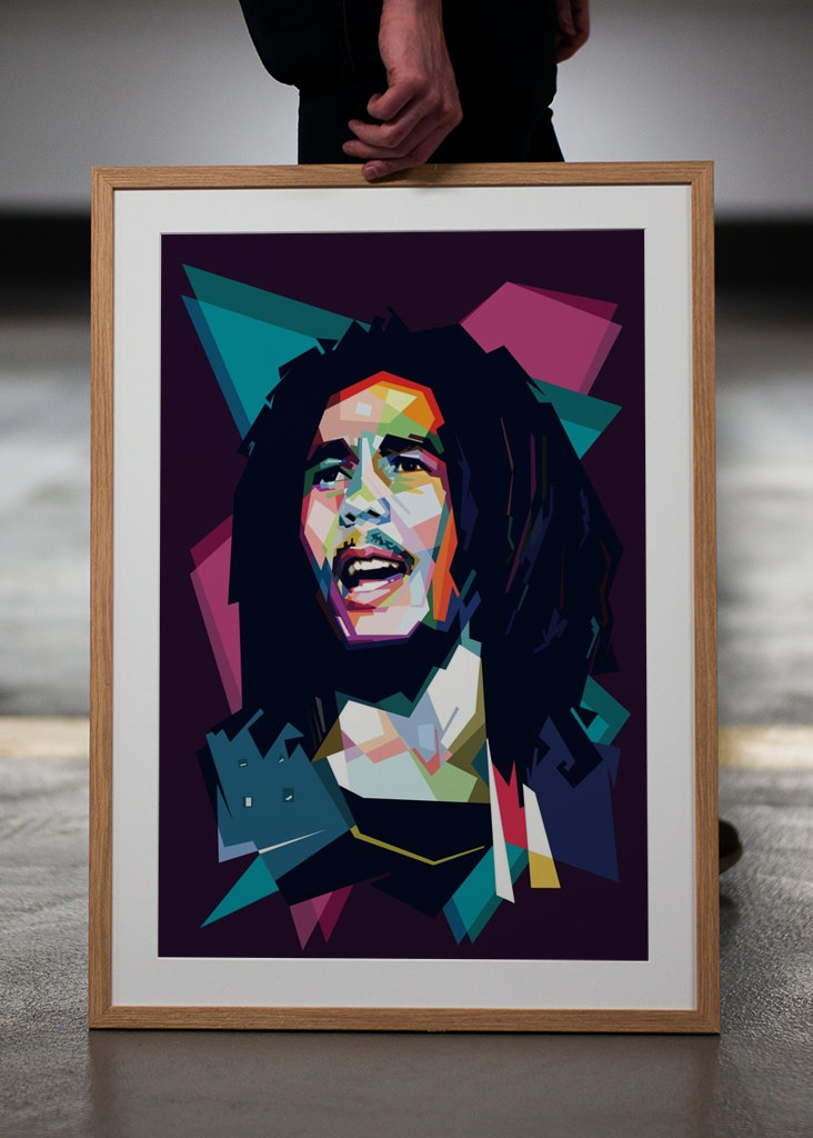 Estilo wpap de Bob Marley