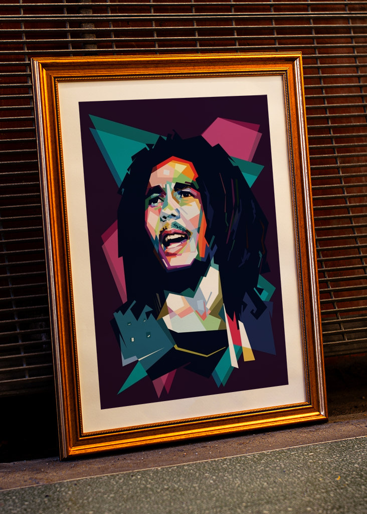 Estilo wpap de Bob Marley
