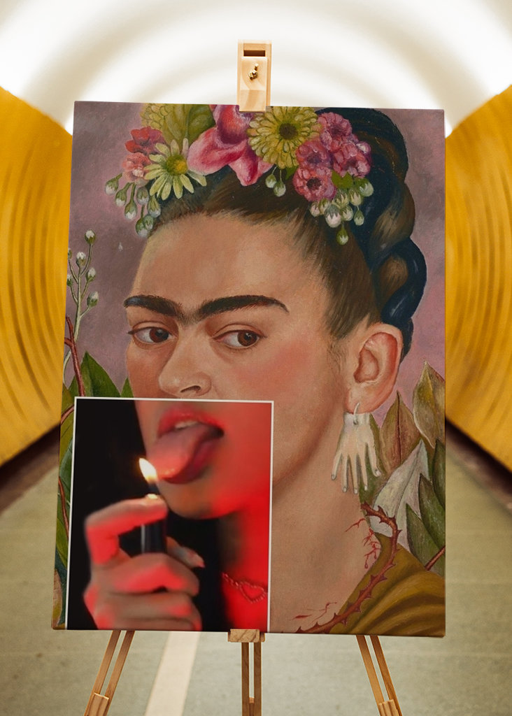 Frida on fire